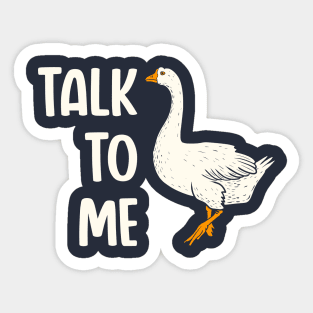 Talk to me bird Sticker